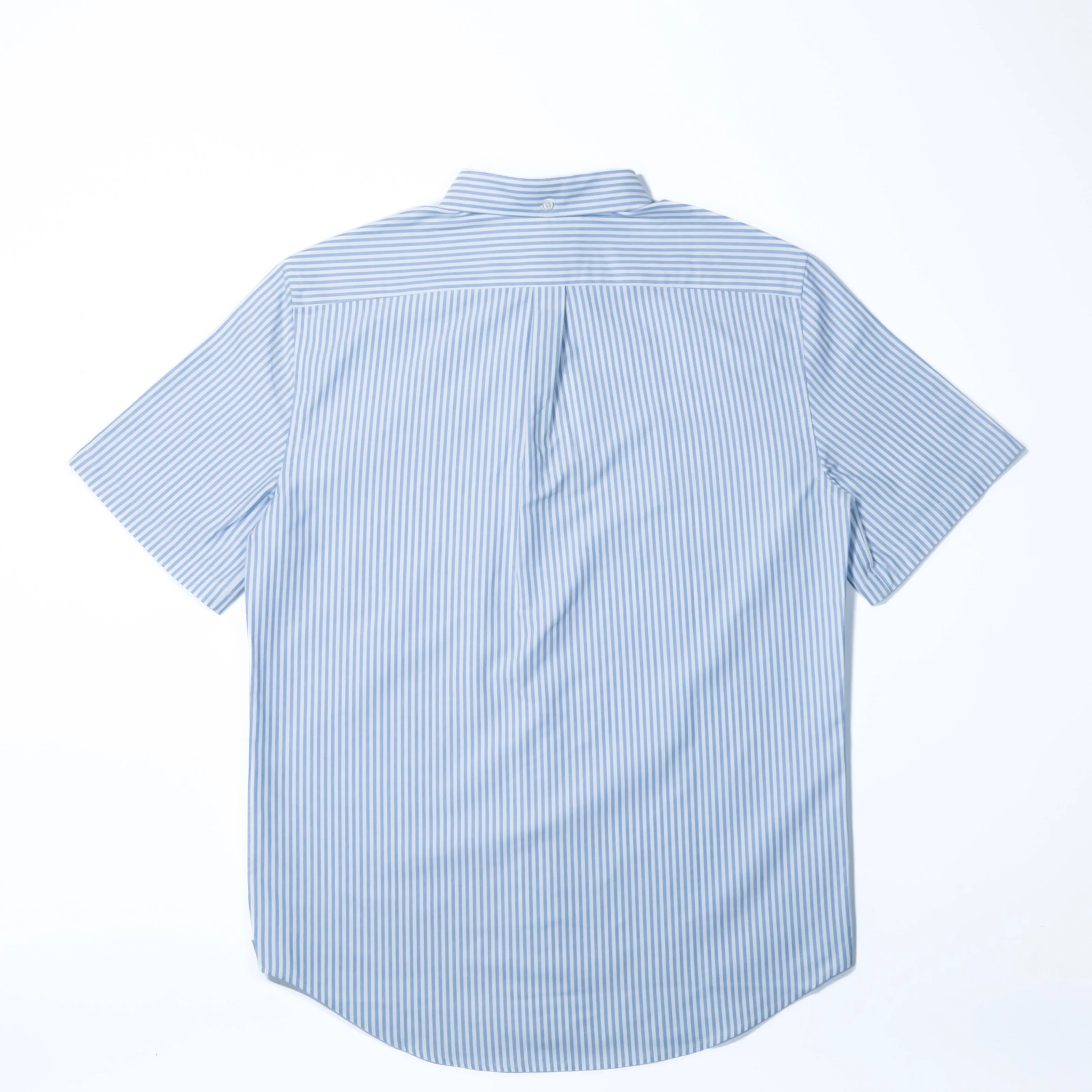 Portuguese Flannel - Belavista Stripe S/S in Blue and White Oxford Cloth - Image 2