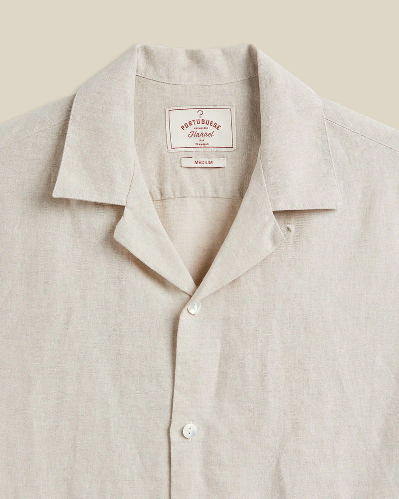 Portuguese Flannel - Branch Embroidery Camp Collar - Image 2