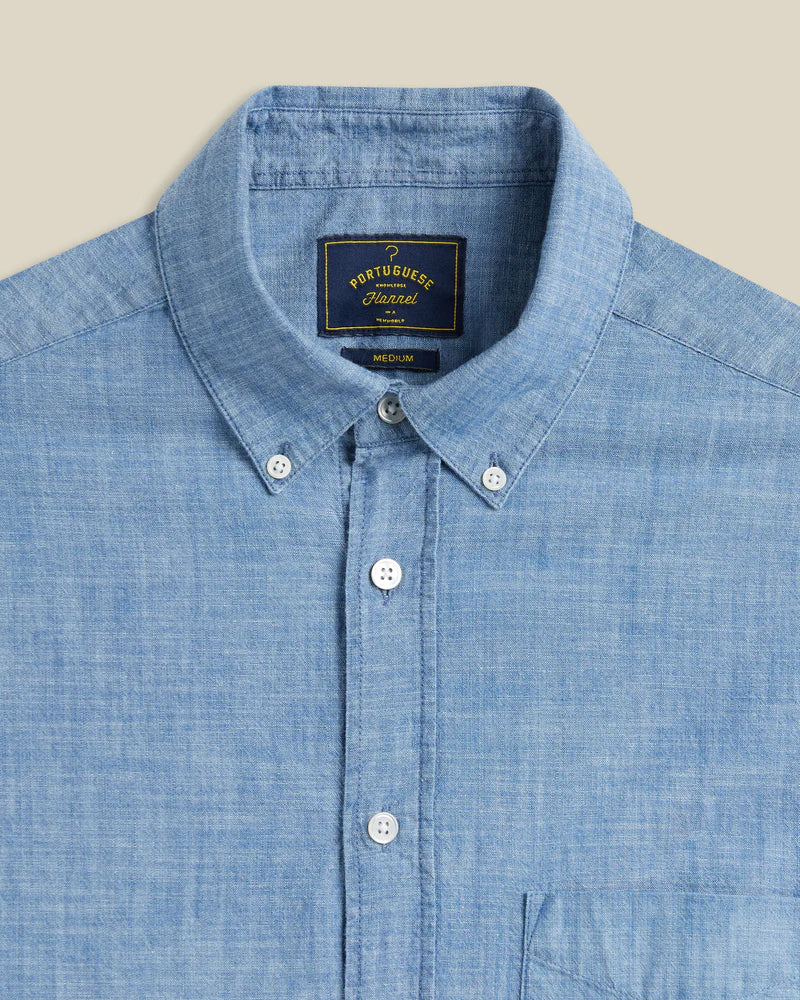 Portuguese Flannel - Chambray Long-Sleeve Button-Down - Image 2