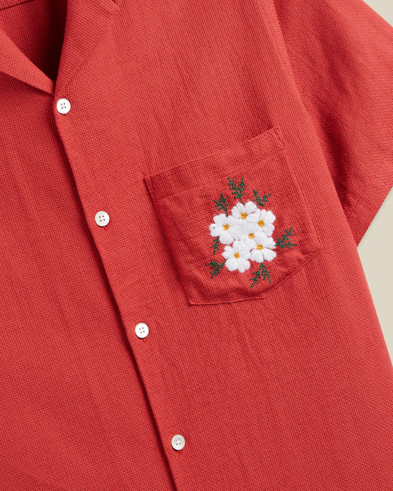 Portuguese Flannel - Embroidery Piquet in Clay - Image 3