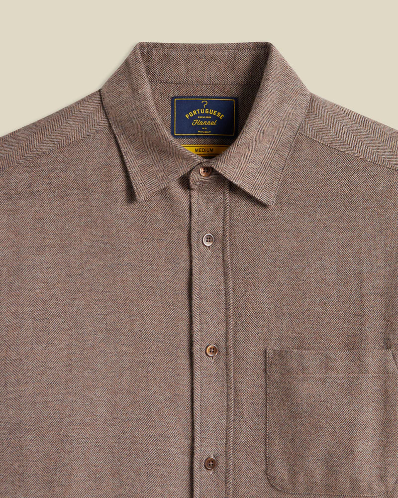 Portuguese Flannel - Espiga in Brown - Image 2
