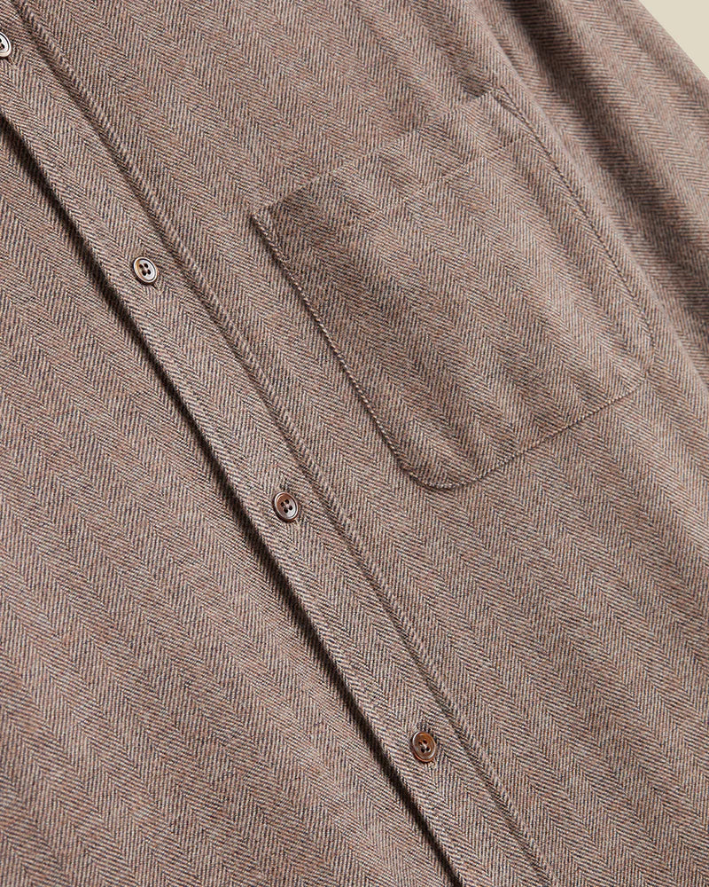 Portuguese Flannel - Espiga in Brown - Image 3