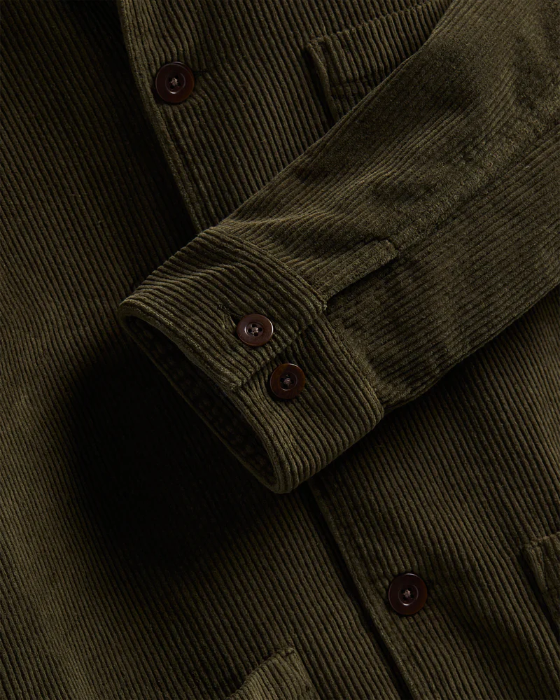 Portuguese Flannel - Labura Corduroy in Olive - Image 3