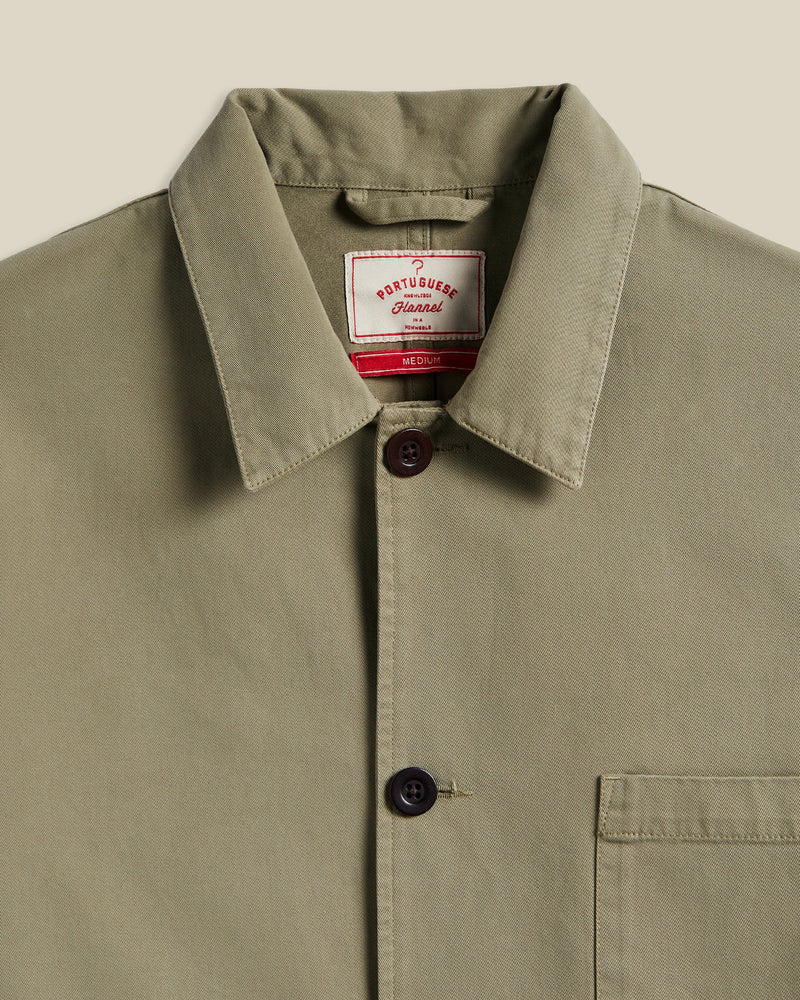 Portuguese Flannel - Labura Jacket in Olive - Image 2