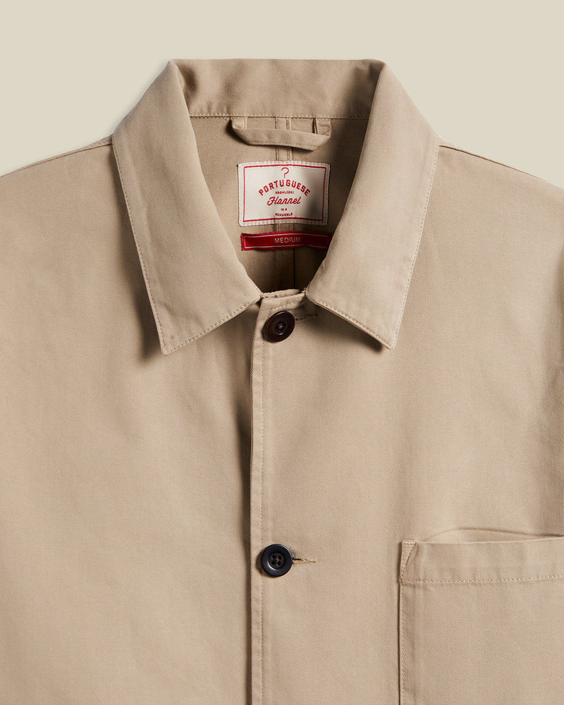 Portuguese Flannel - Labura Jacket in Sand - Image 2