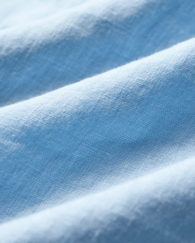 Portuguese Flannel - Linen Camp Collar in Sky - Image 4