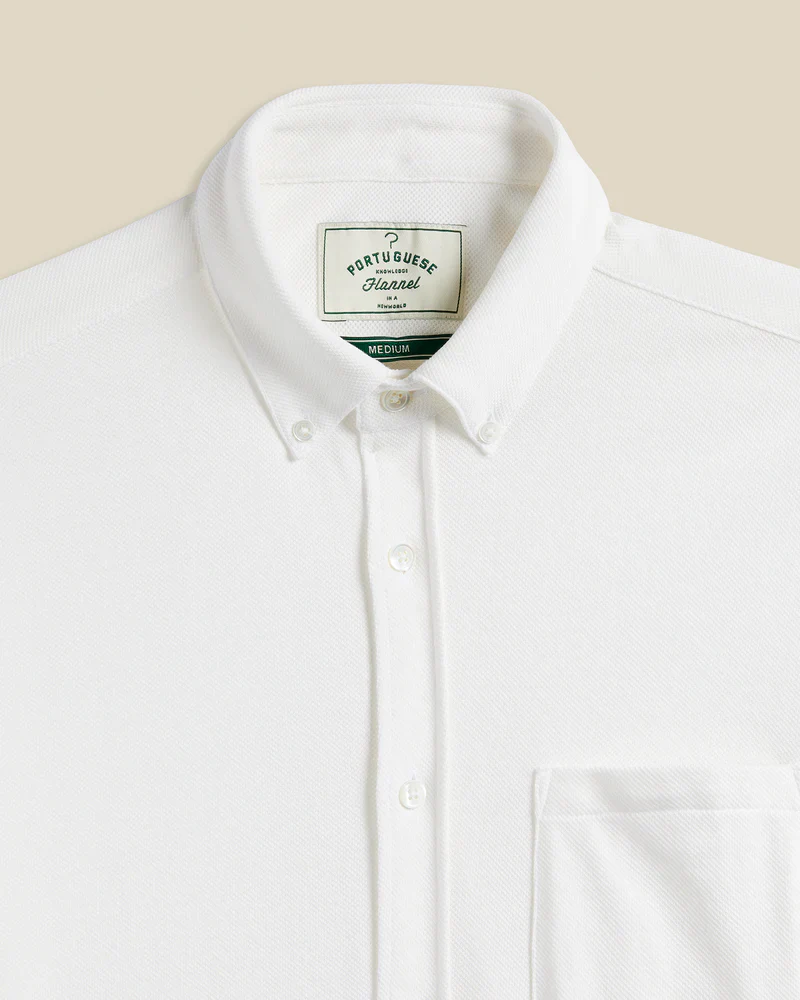 Portuguese Flannel - Polo Shirt in White - Image 2