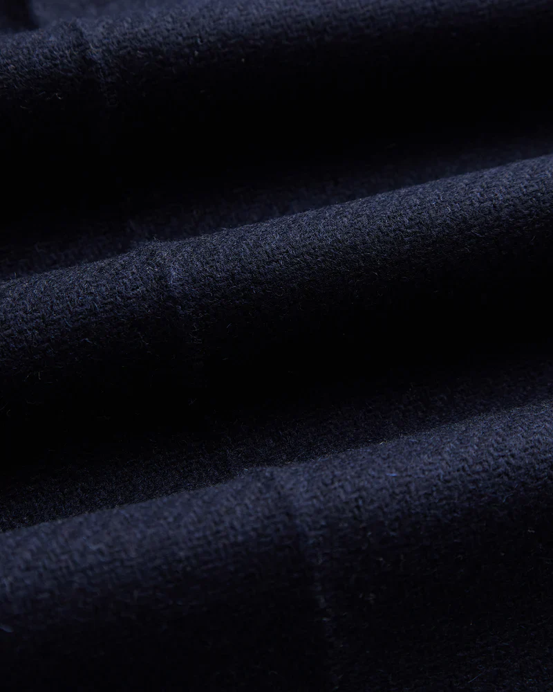 Portuguese Flannel - Single Pleat Trousers in Navy Wool - Image 5