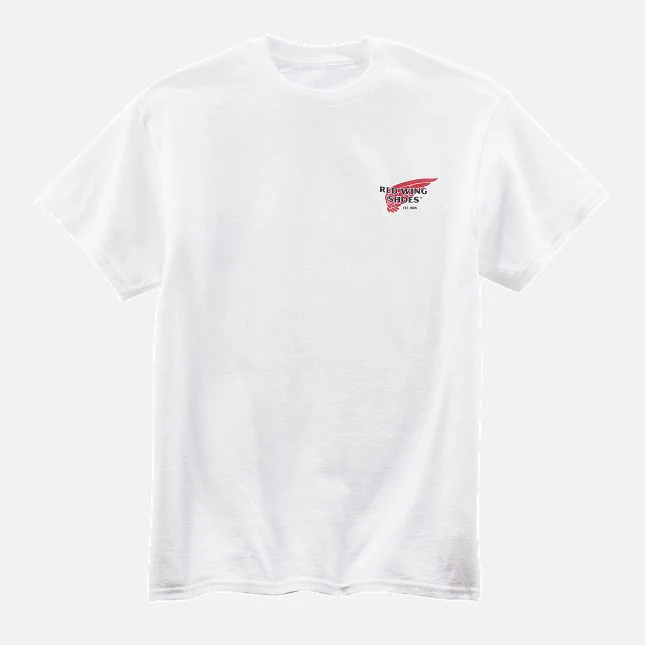 Red Wing - Classic Logo T-Shirt in White - Image 2