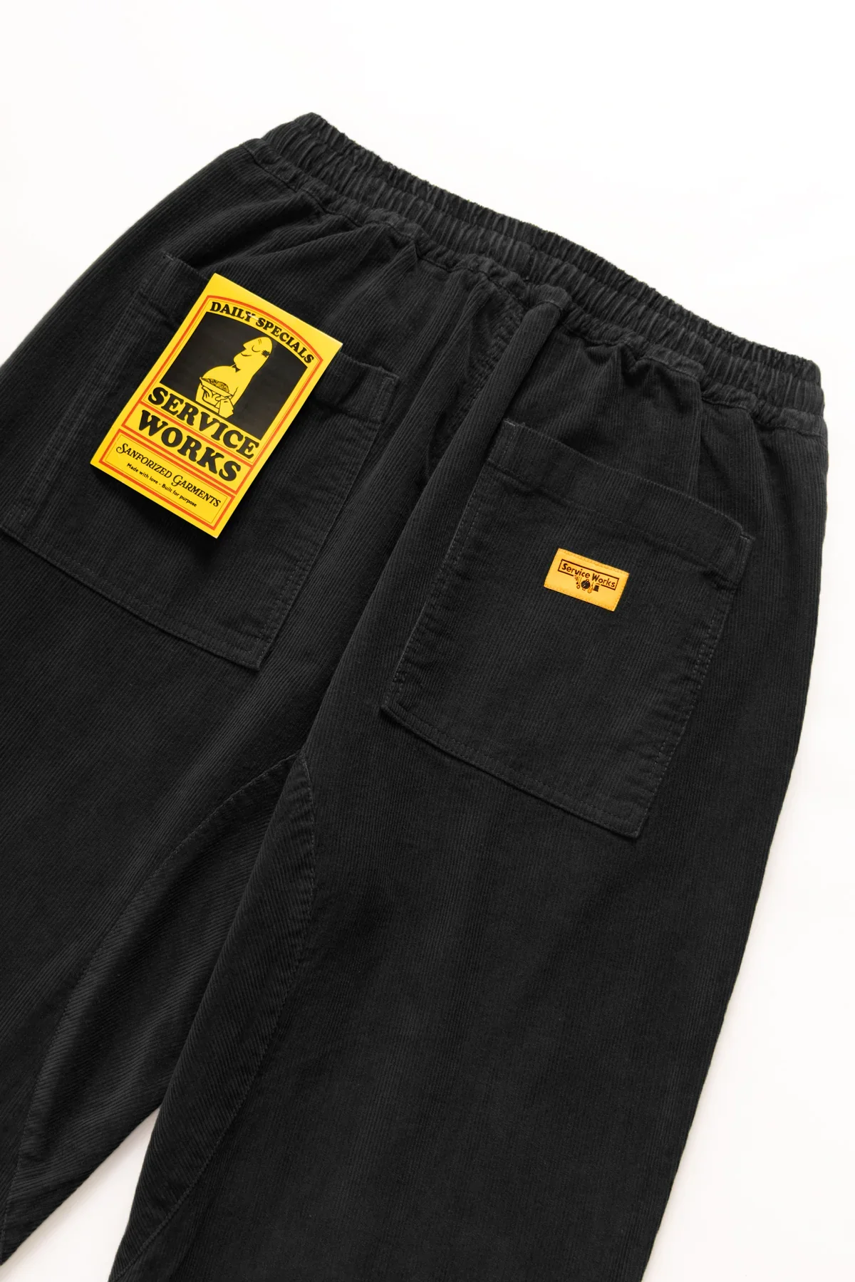 Service Works - Corduroy Chef Pants in Black - Image 3