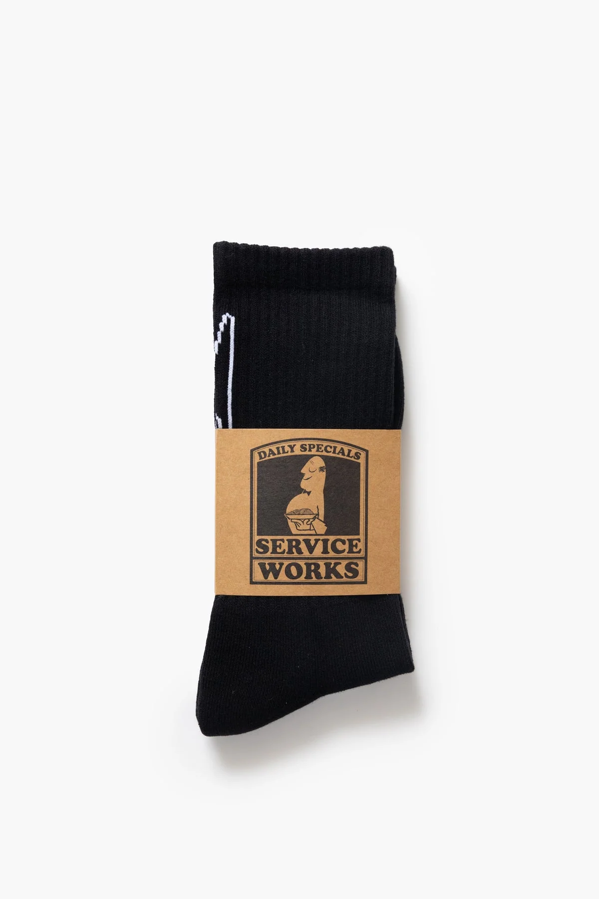 Service Works - Knife & Fork Socks in Black