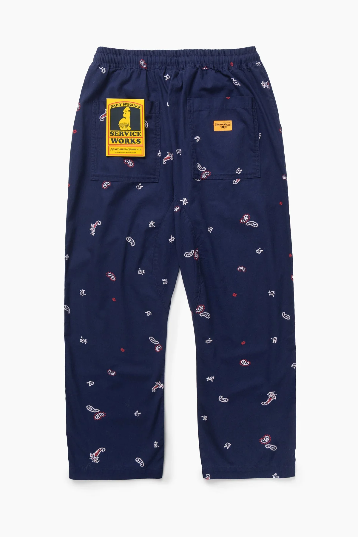 Service Works - Paisley Chef Pant in Royal Blue - Image 2