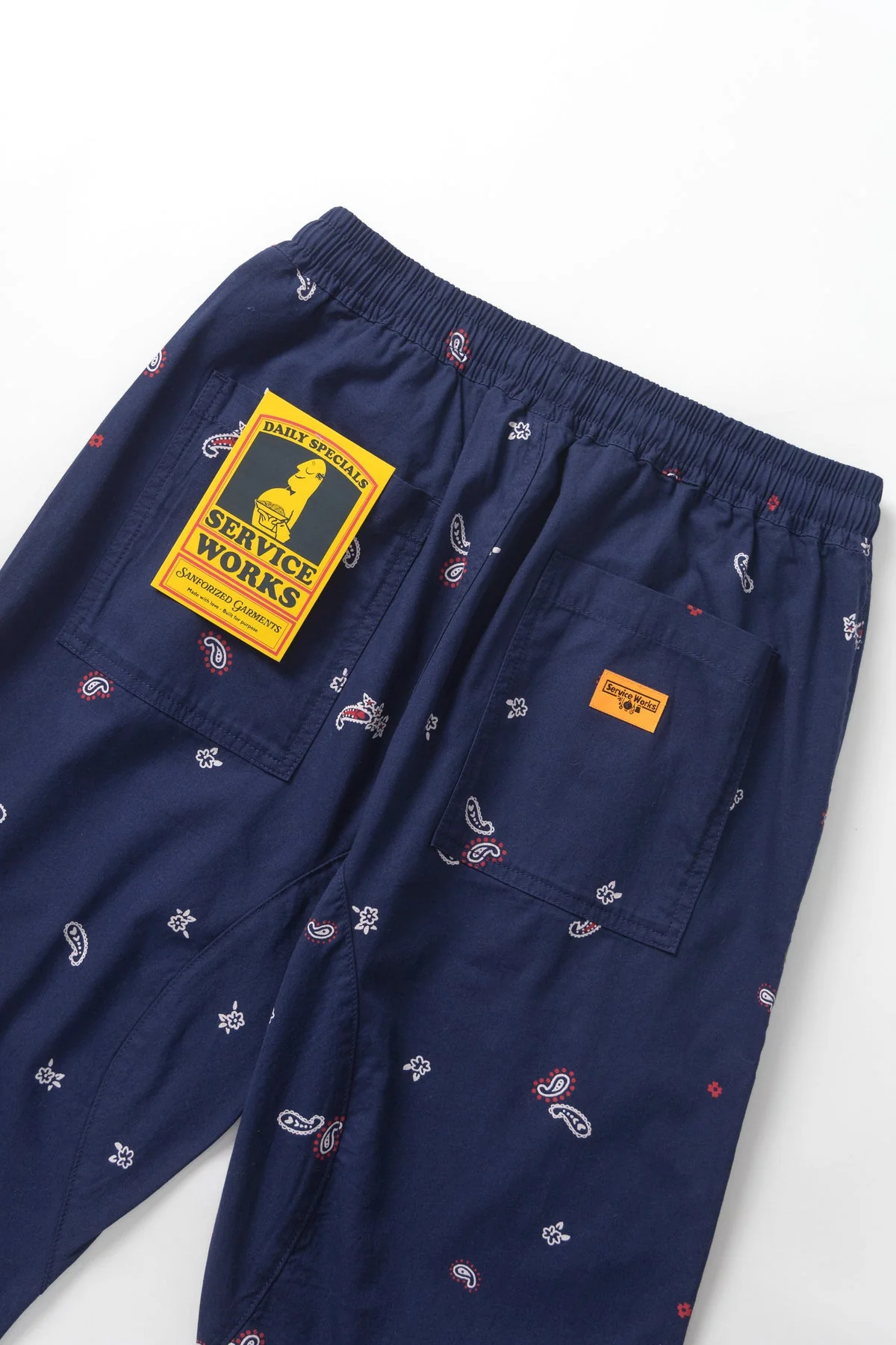 Service Works - Paisley Chef Pant in Royal Blue - Image 4