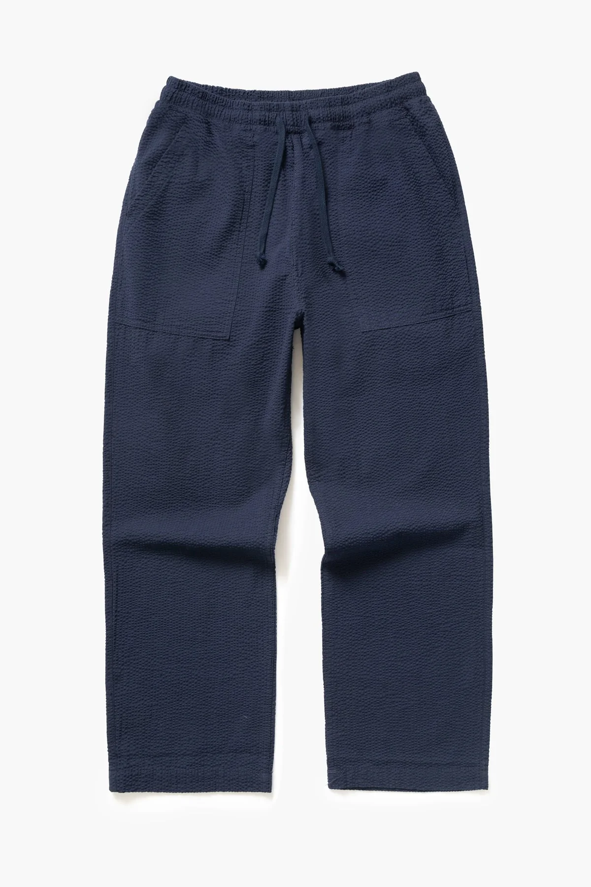 Service Works - Seersucker Chef Pants in Dark Navy