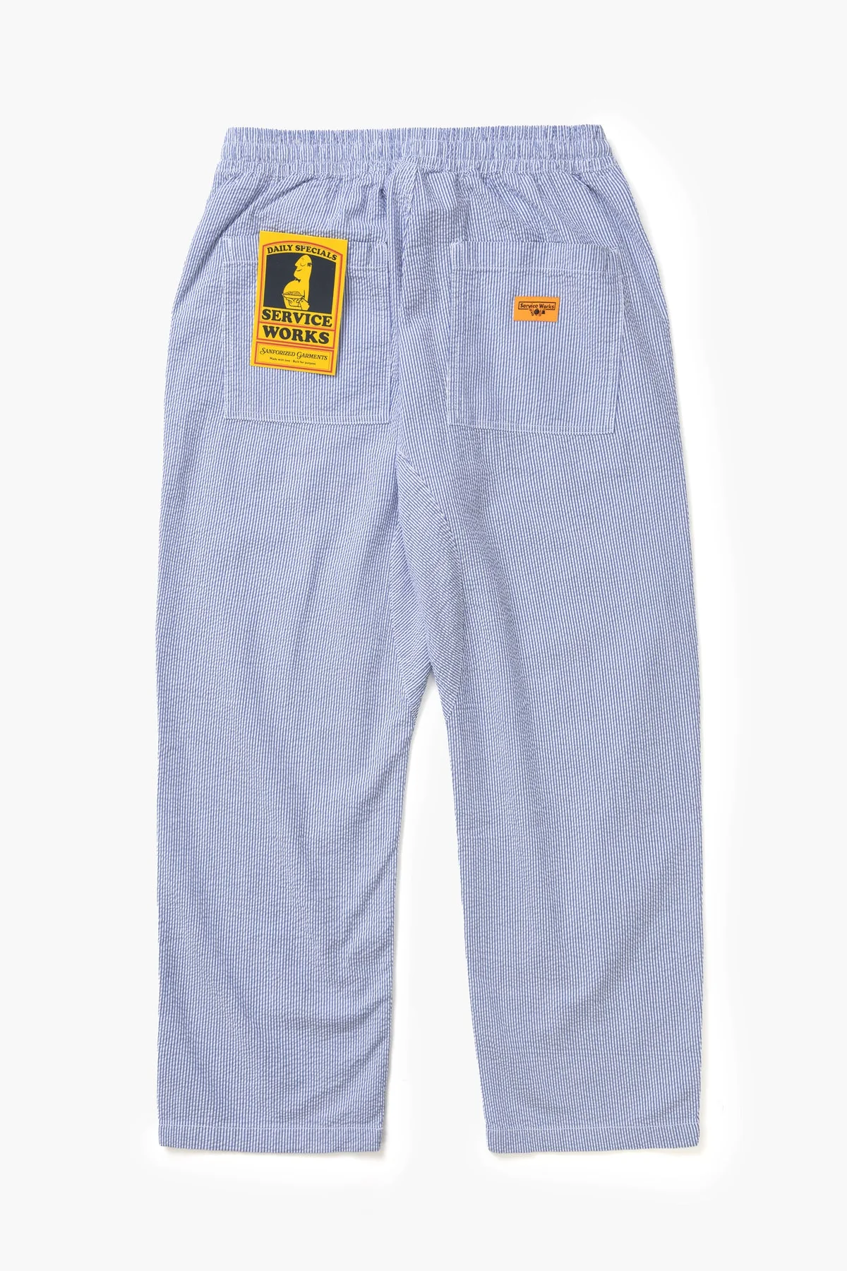 Service Works - Seersucker Chef Pants in Navy Stripe - Image 2