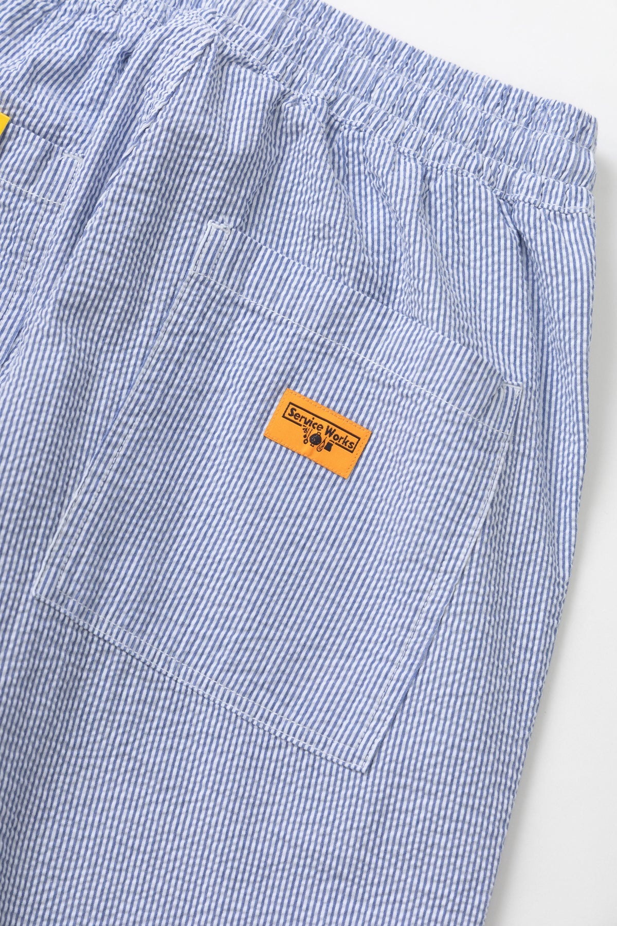 Service Works - Seersucker Chef Pants in Navy Stripe - Image 4