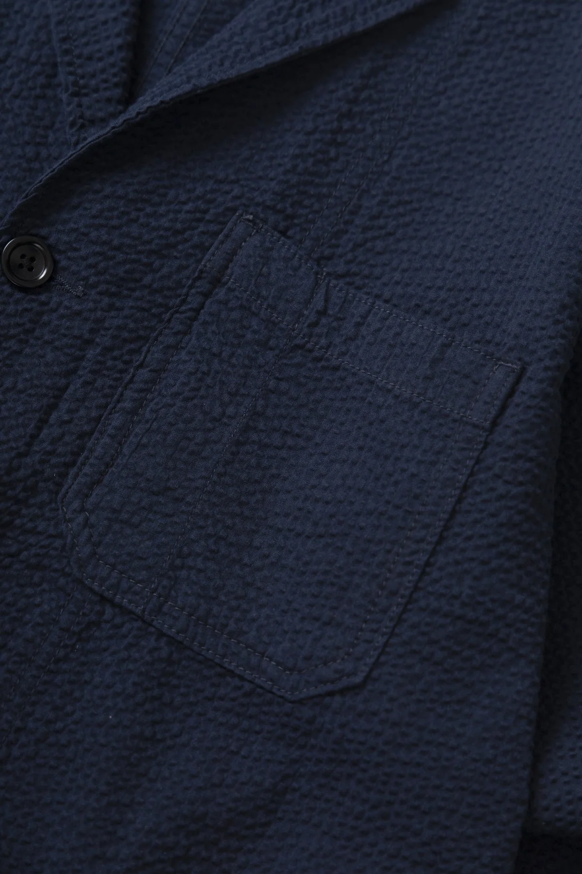 Service Works - Seersucker Server Suit Jacket in Dark Navy - Image 3