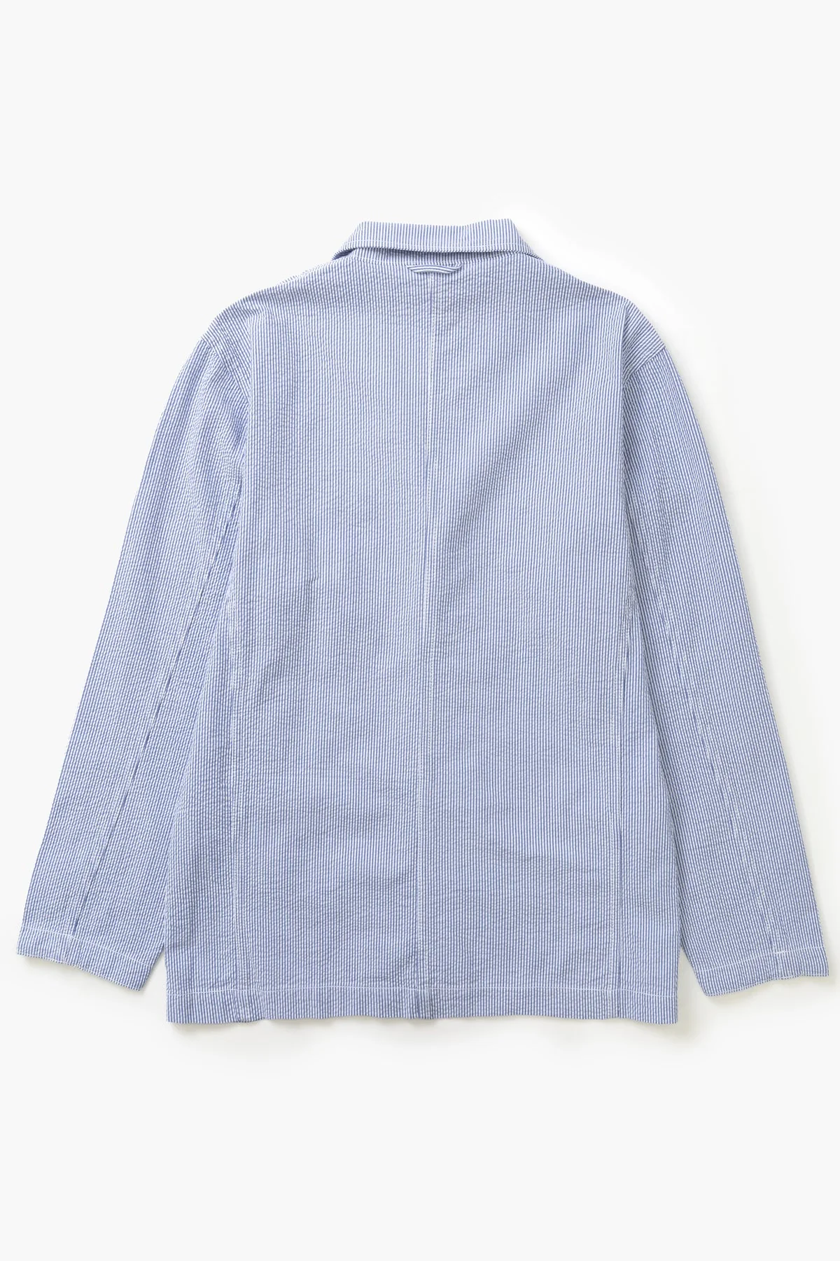 Service Works - Seersucker Server Suit Jacket in Navy Stripe - Image 2