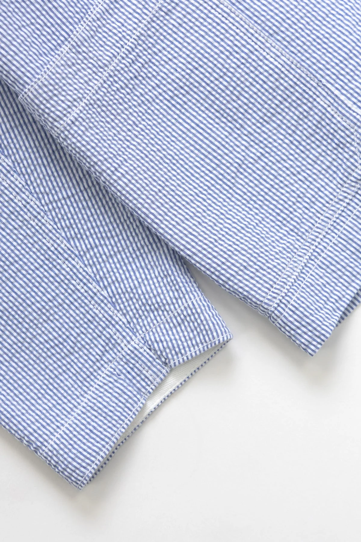 Service Works - Seersucker Server Suit Jacket in Navy Stripe - Image 4