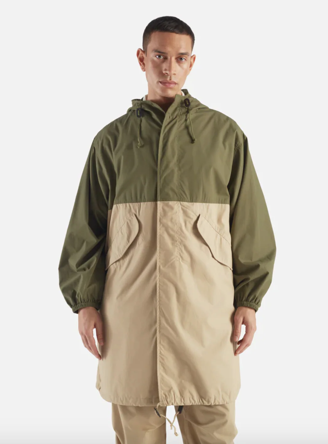 Universal Works- Beach Parka Olive/Sand - Image 3