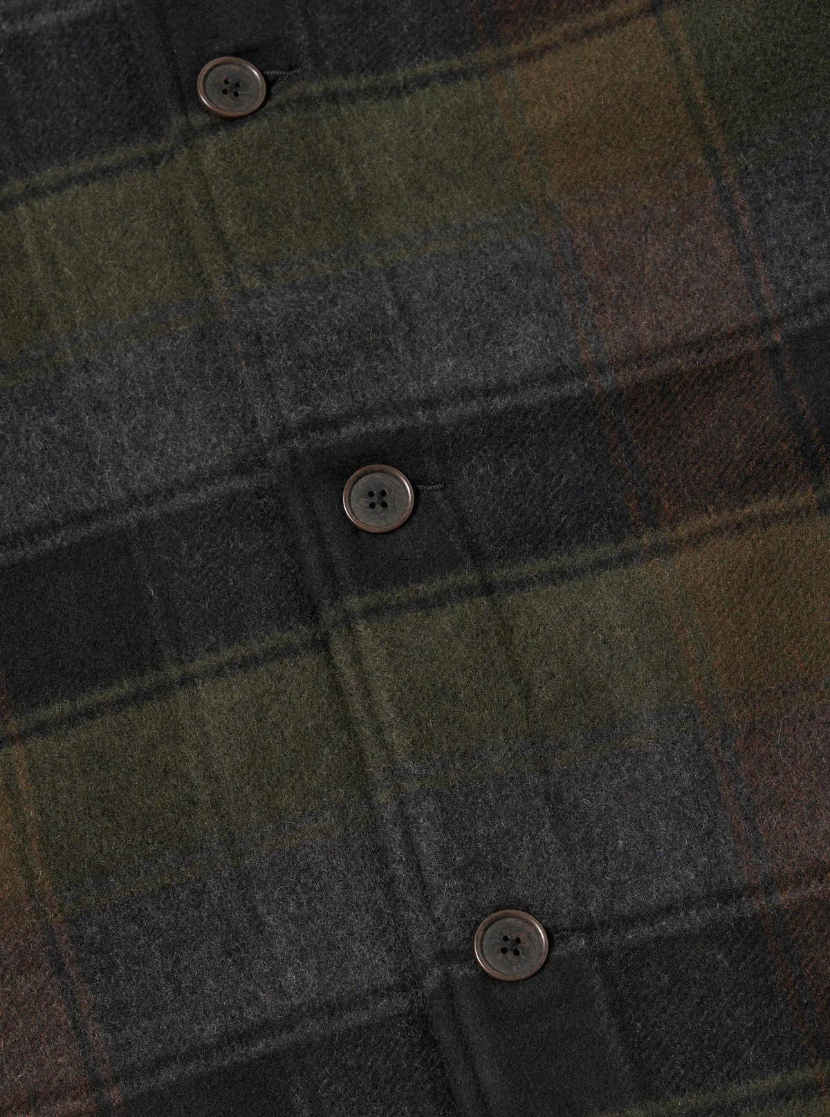 Universal Works - Berlin Wool Check Wayfarer Jacket in Black/Brown - Image 4