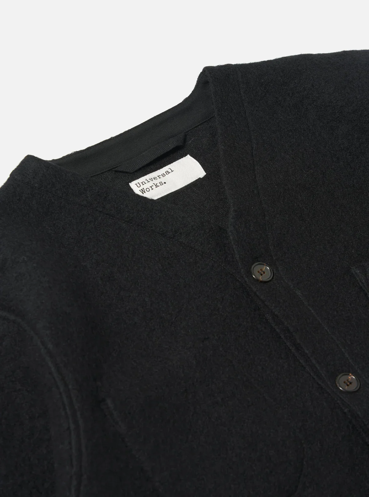 Universal Works - Cardigan in Black - Image 3