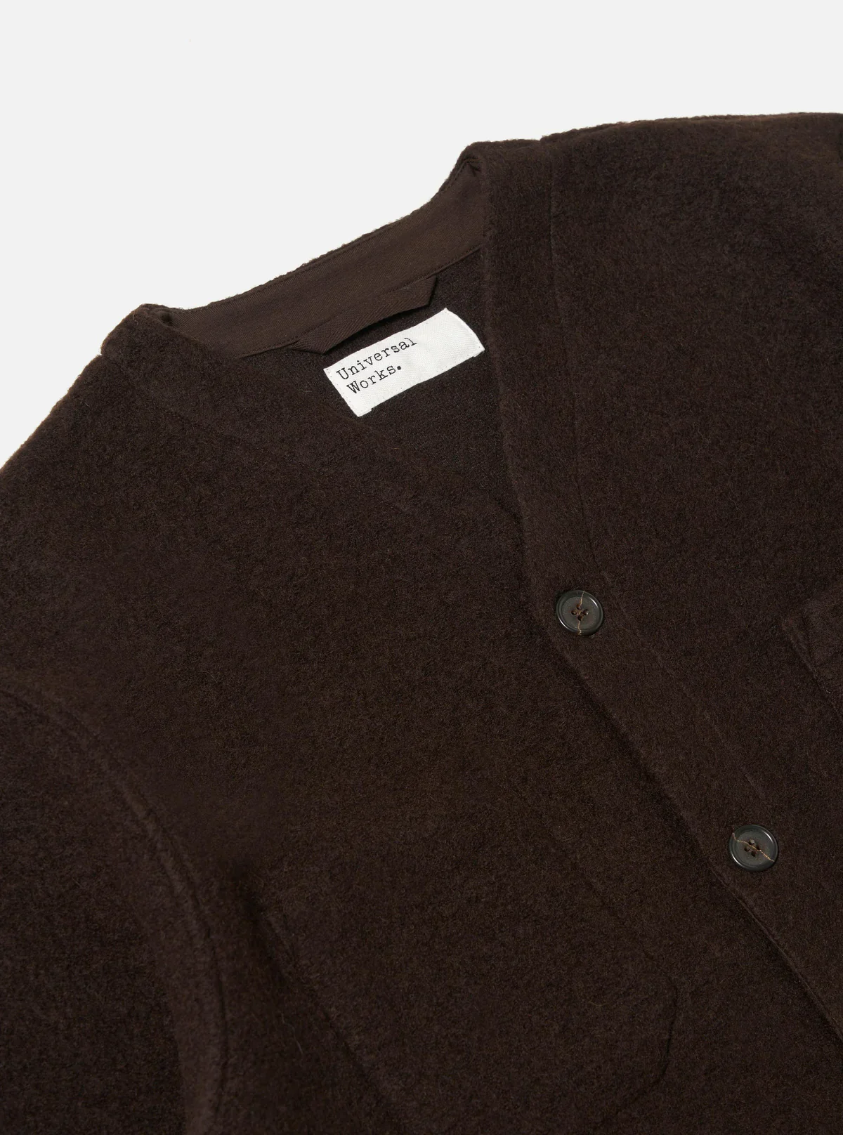 Universal Works - Cardigan in Brown - Image 3