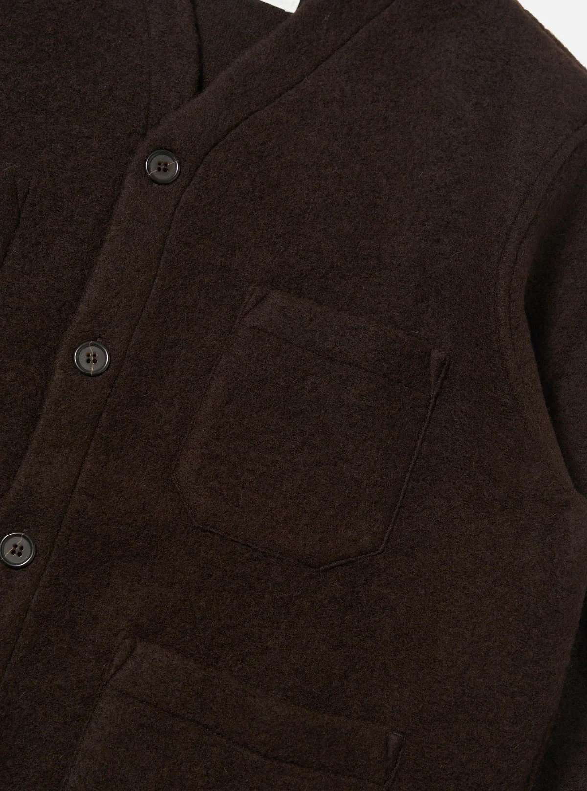 Universal Works - Cardigan in Brown - Image 4