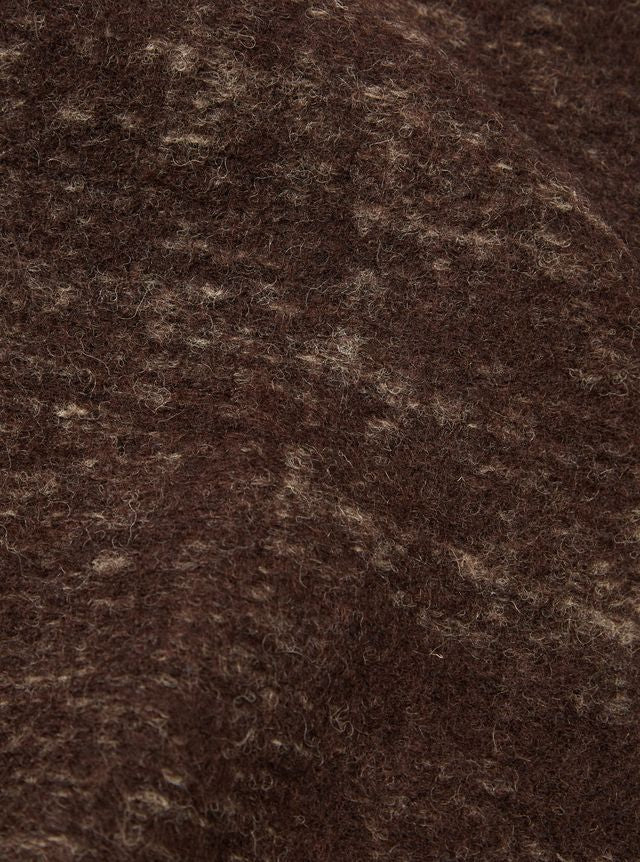 Universal Works- Climbing Jacket in Brown Marble Fleece - Image 3