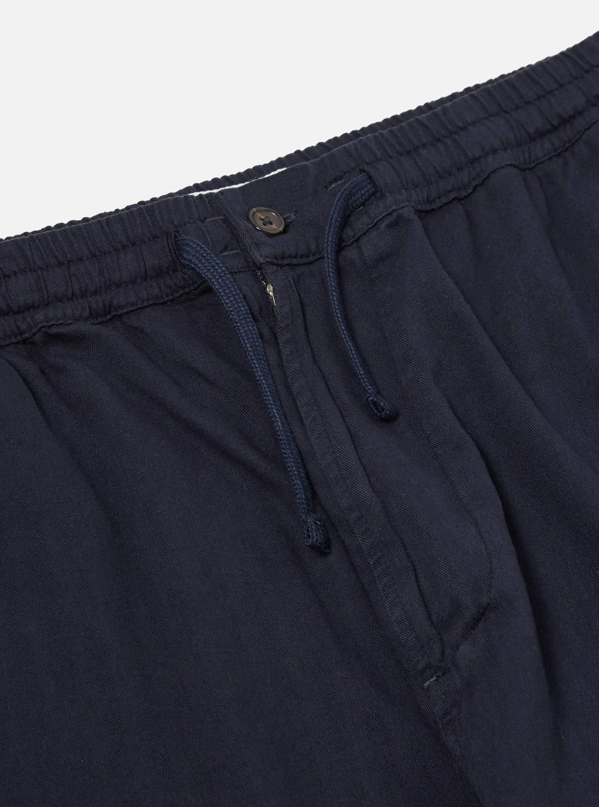 Universal Works - Hi Water Trouser in Dark Navy Herringbone Cotton - Image 3