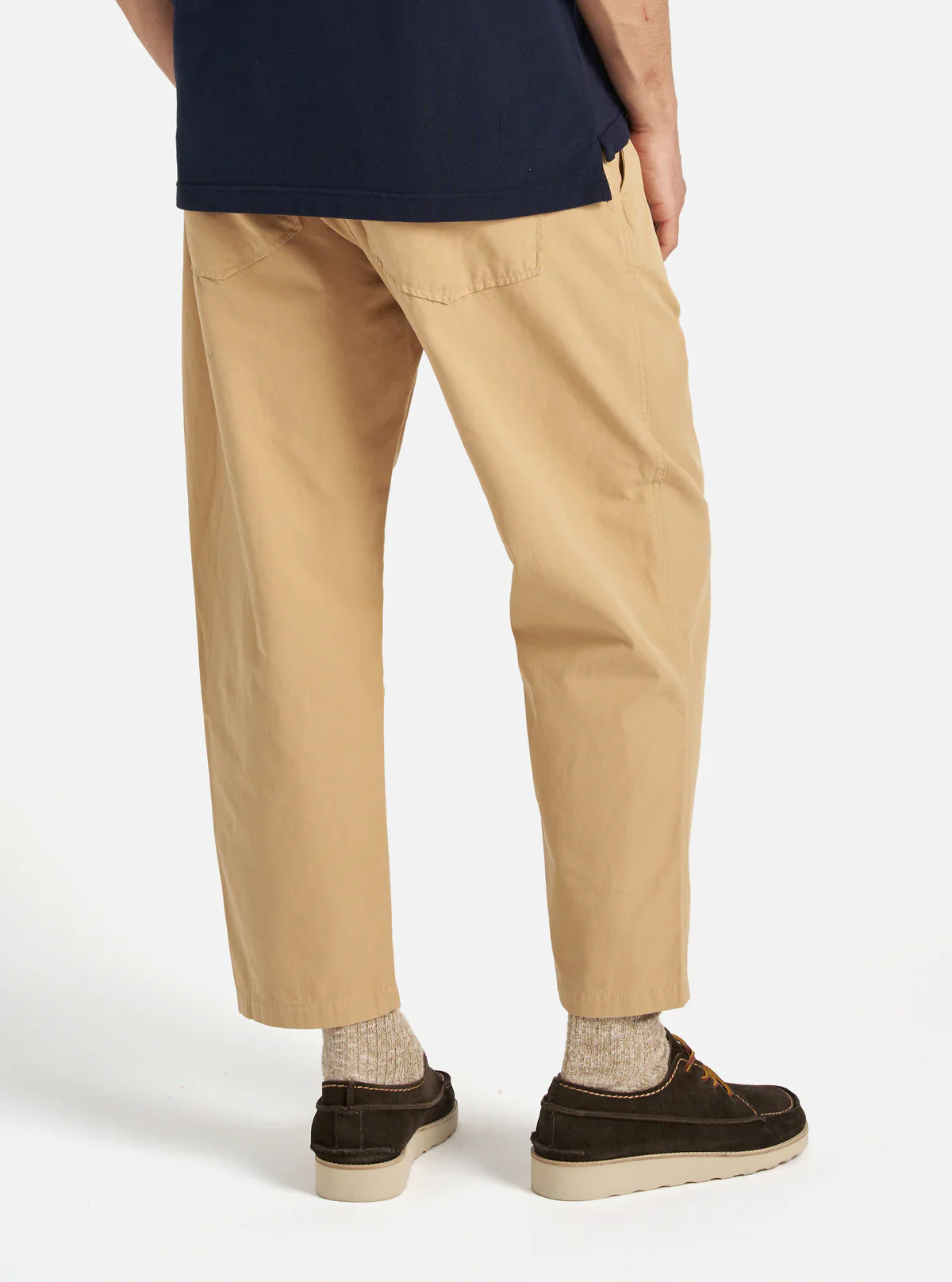 Universal Works - Hi Water Trouser in Dark Sand Summer Canvas - Image 8