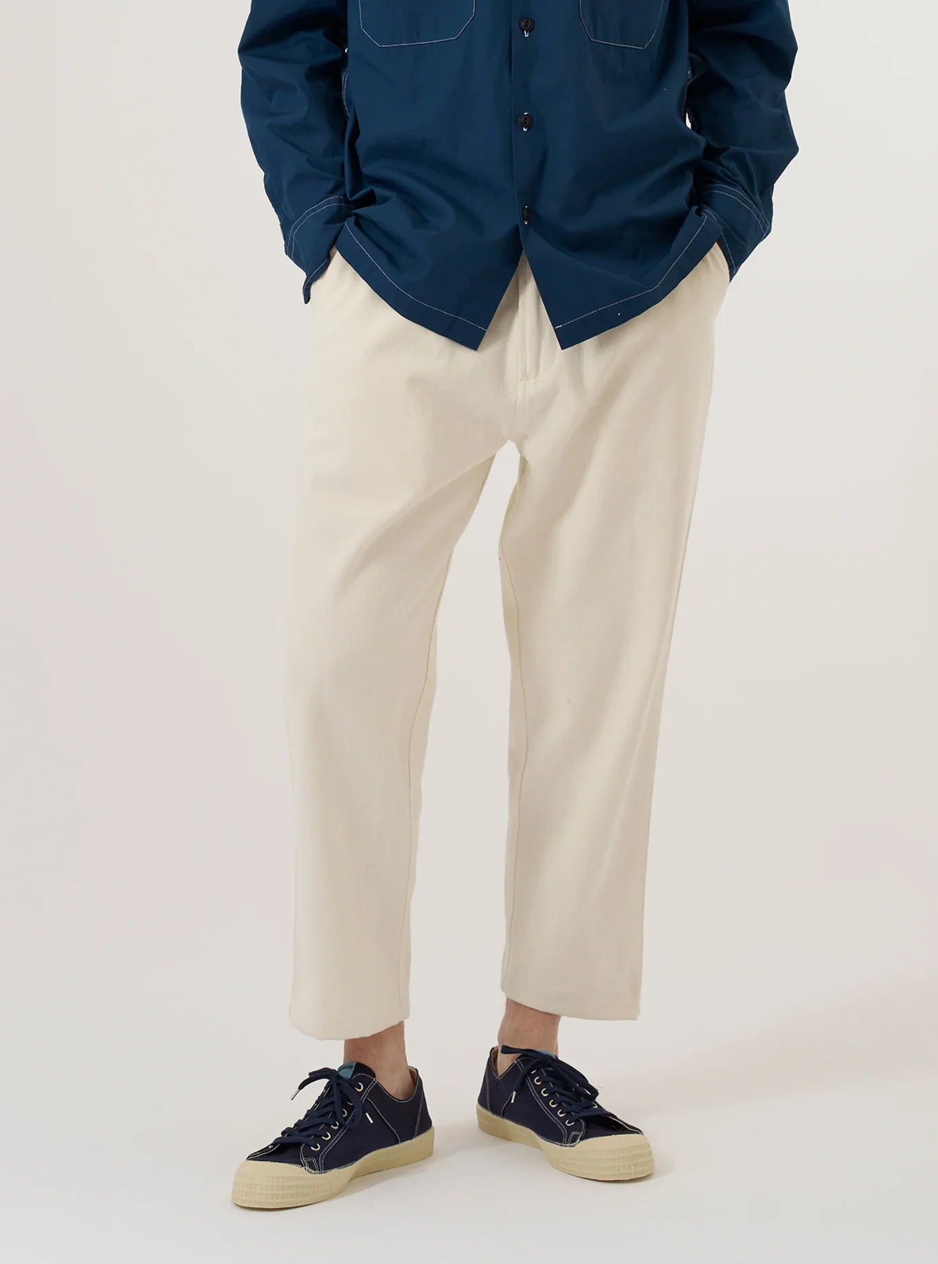 Universal Works - Hi Water Trouser in Ecru Slub Drill - Image 4