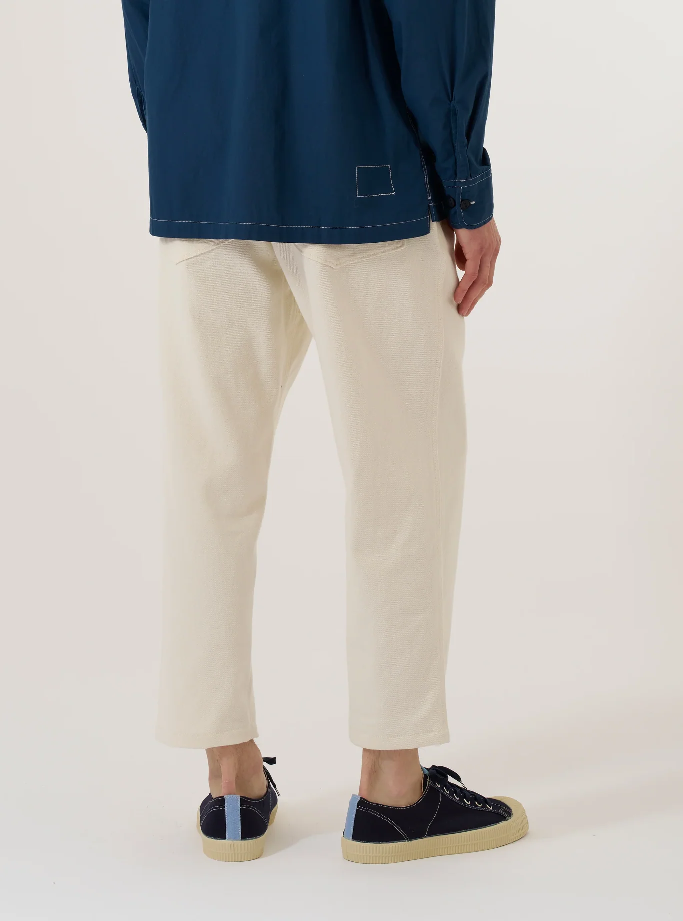 Universal Works - Hi Water Trouser in Ecru Slub Drill - Image 5
