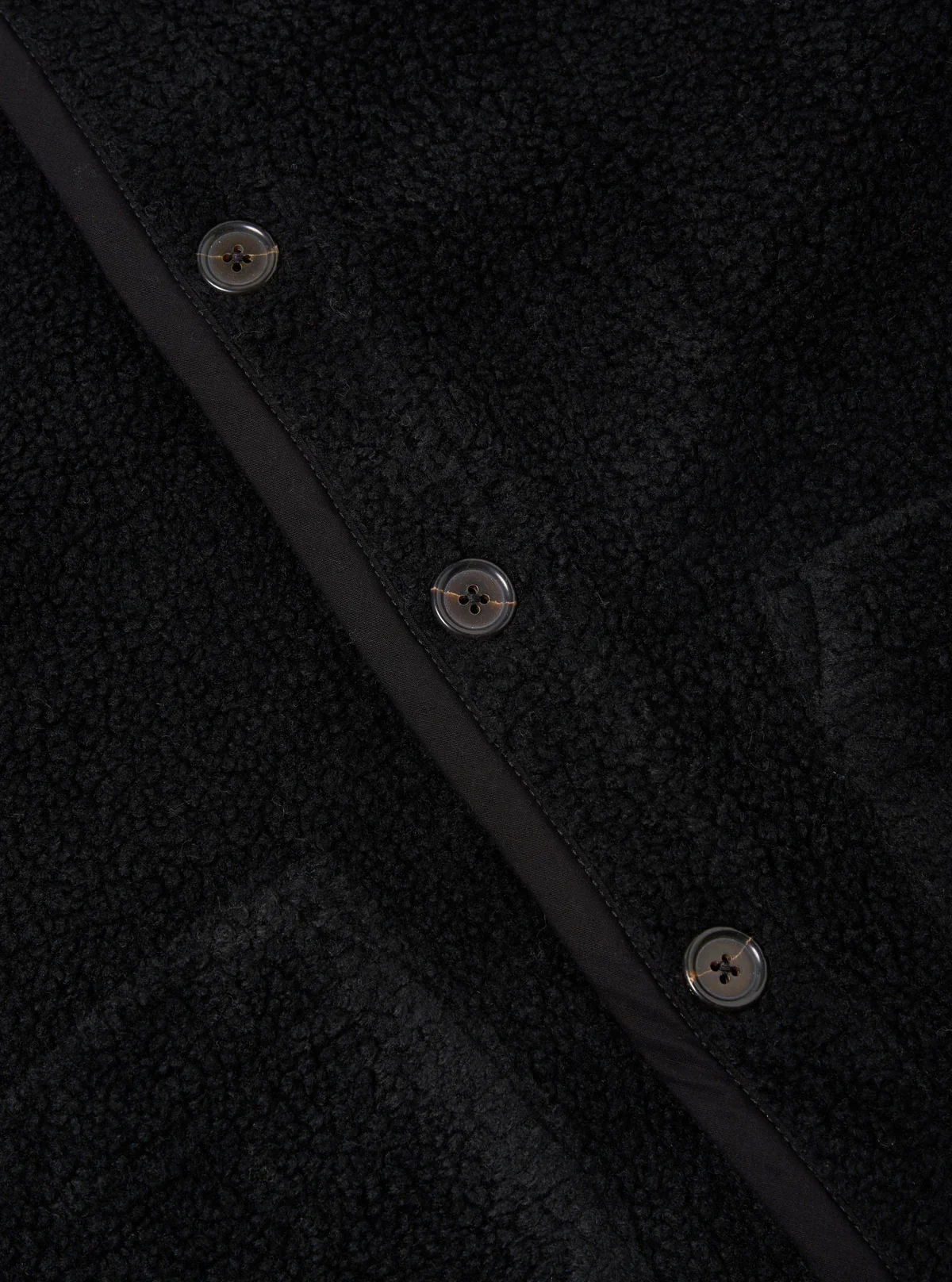 Universal Works- Lancaster Jacket in Black Mountain Fleece - Image 4
