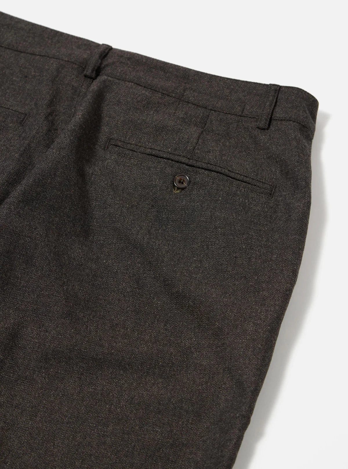Universal Works - Military Chino in Brown Upcycled Italian Tweed - Image 4