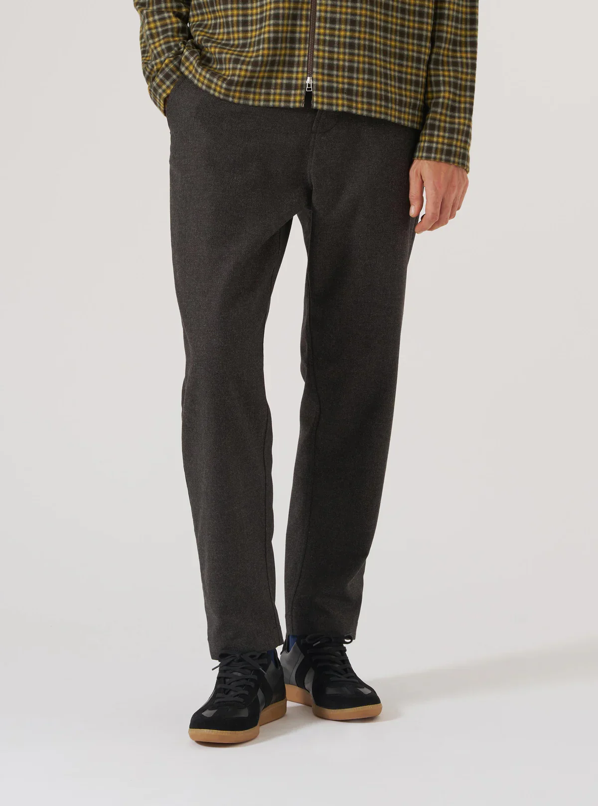 Universal Works - Military Chino in Brown Upcycled Italian Tweed - Image 7