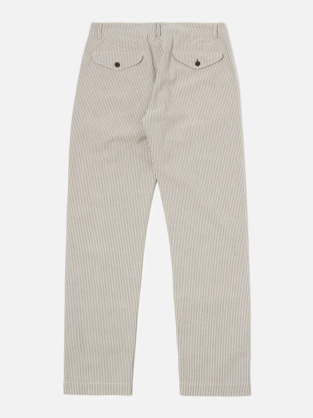 Universal Works - Military Chino in Grey Derby Stripe - Image 2