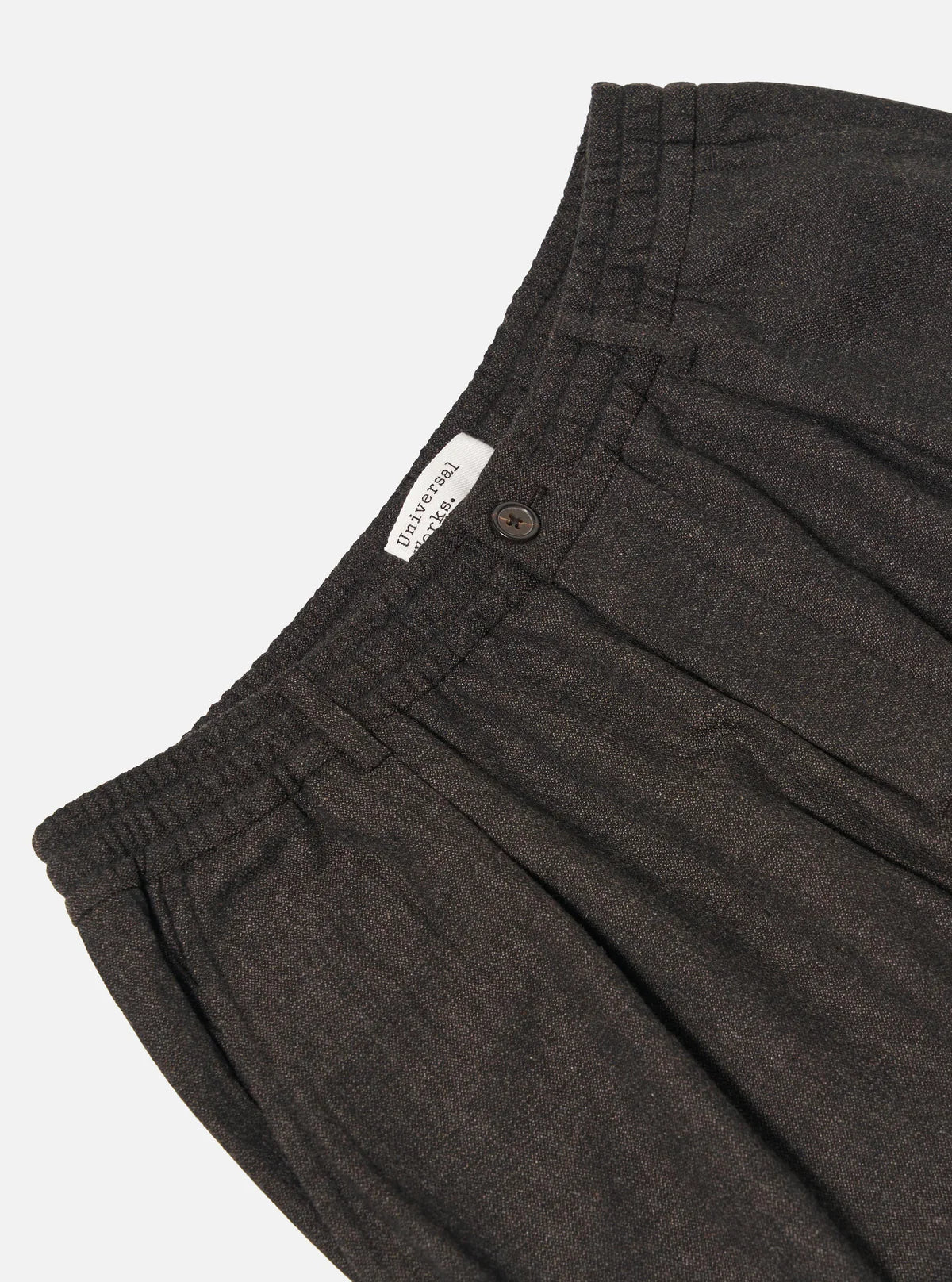 Universal Works - Pleated Track Pant in Brown Upcycled Italian Tweed - Image 3