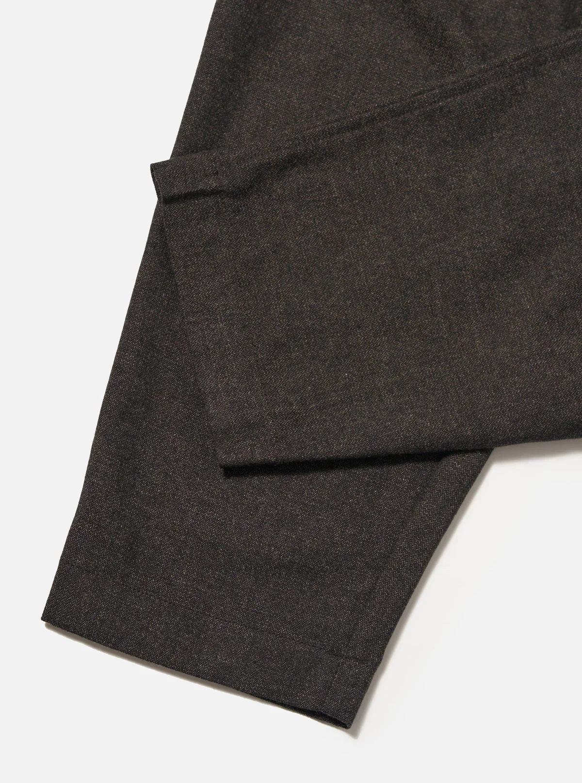 Universal Works - Pleated Track Pant in Brown Upcycled Italian Tweed - Image 5