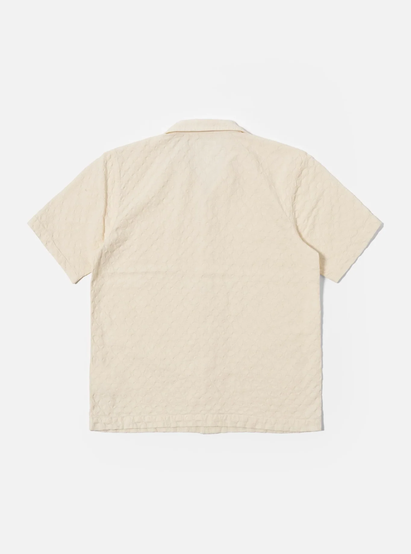 Universal Works - Road Shirt in Ecru Dot Waffle - Image 2