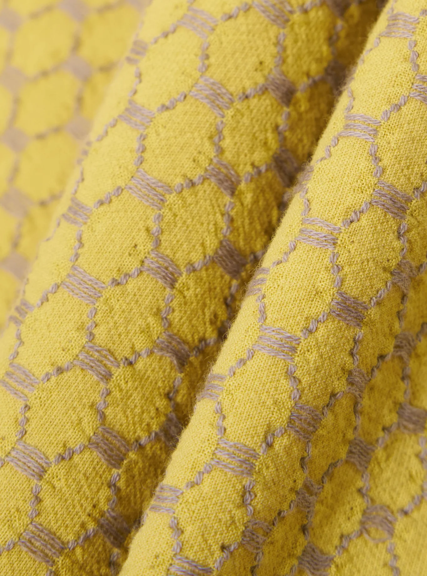Universal Works - Road Shirt in Yellow Mykonos Cotton - Image 3