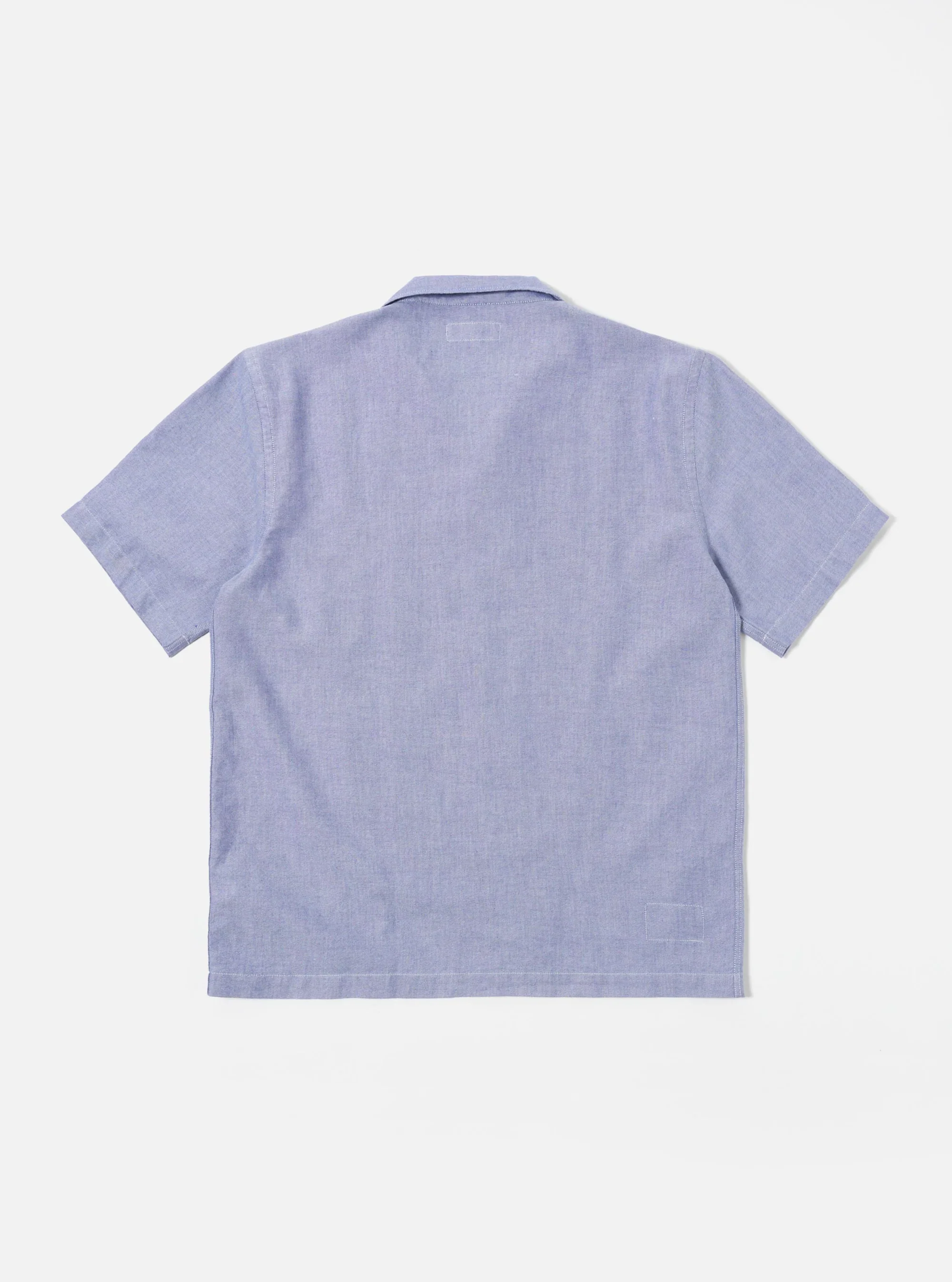 Universal Works - Road Trip Shirt in Blue Oxford Shirting - Image 2