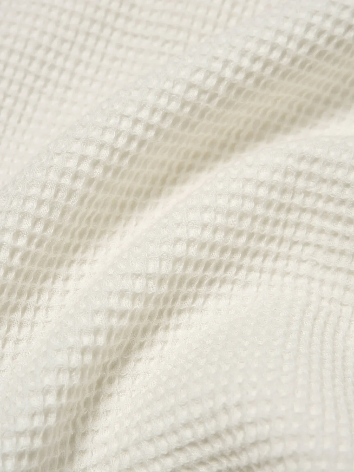 Universal Works - Travail Overshirt in Ecru Japanese Waffle - Image 6