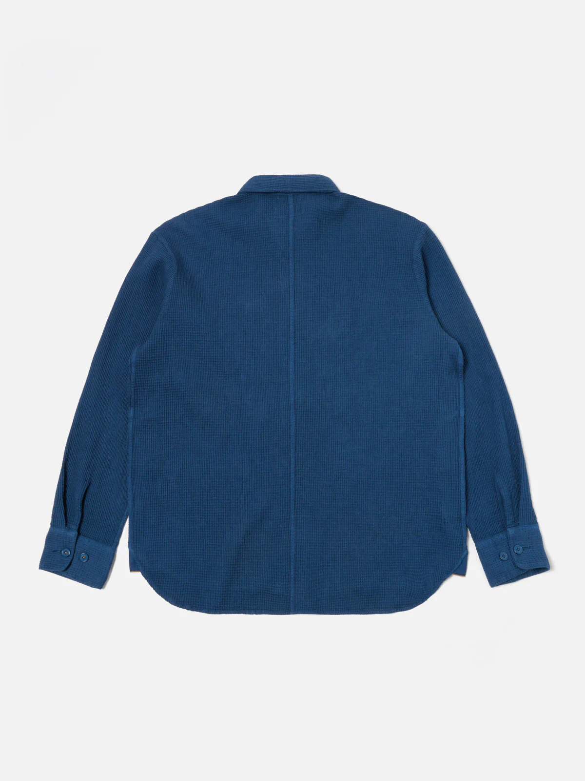 Universal Works - Travail Overshirt in Navy Japanese Waffle - Image 2