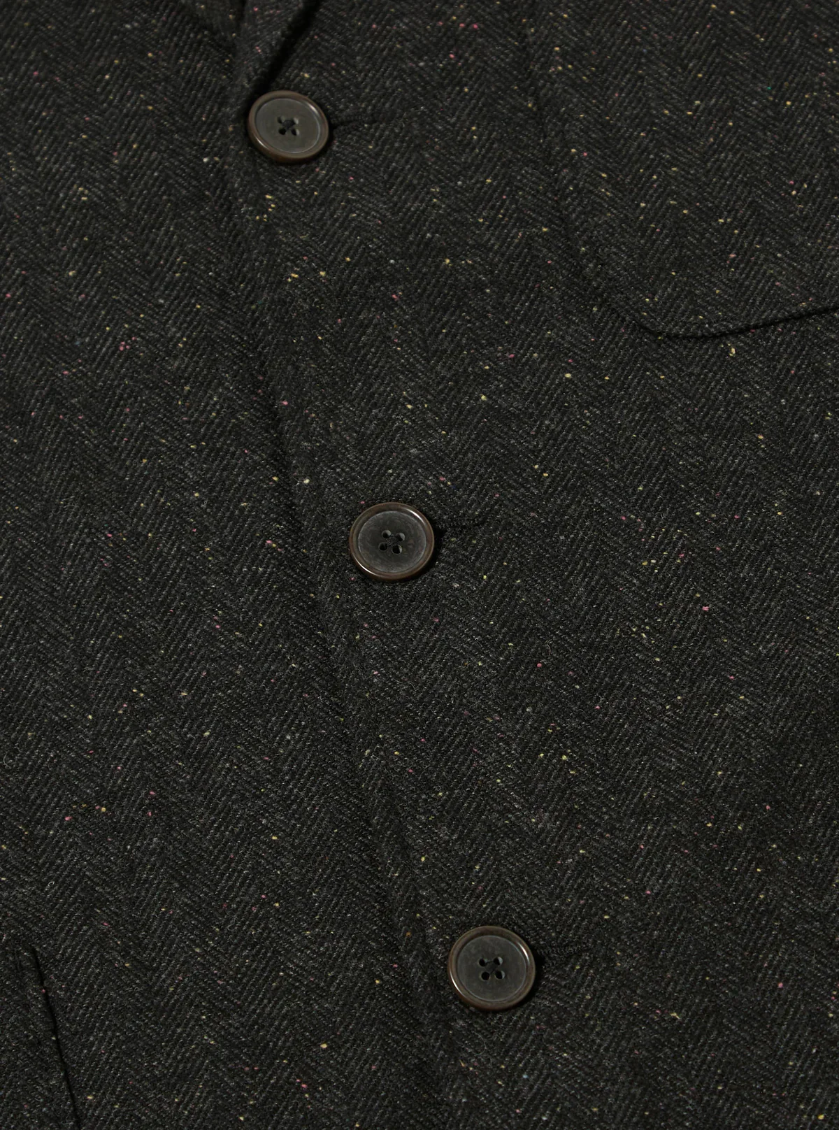Universal Works - Tweed Three Button Jacket in Black Salt N Pepper - Image 4