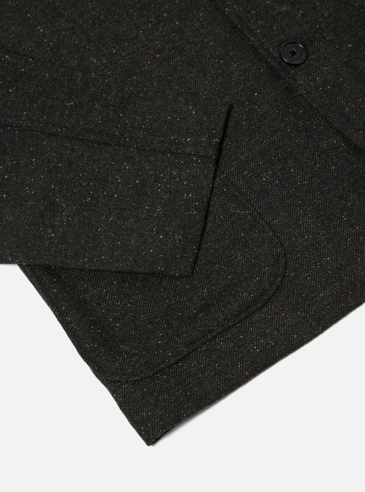 Universal Works - Tweed Three Button Jacket in Black Salt N Pepper - Image 6