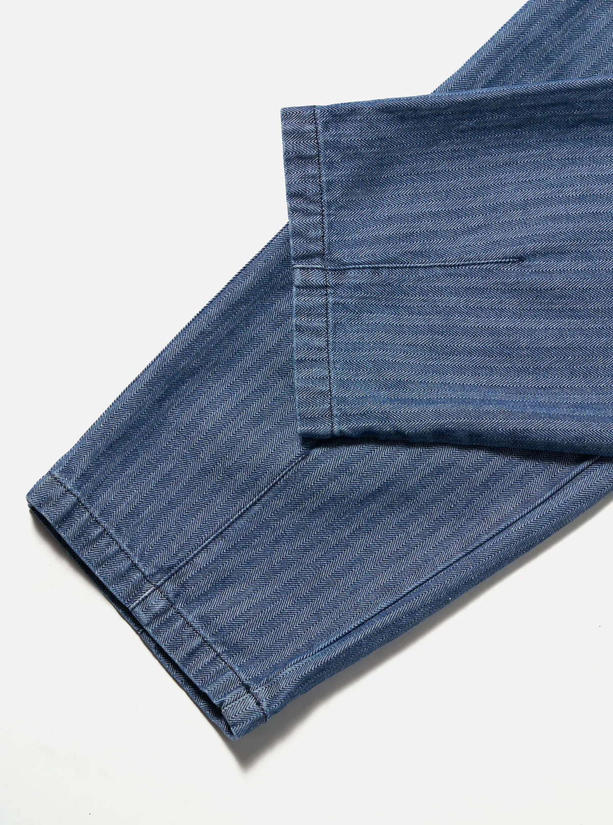 Universal Works - Utility Pant Indigo Denim Herringbone - Image 5