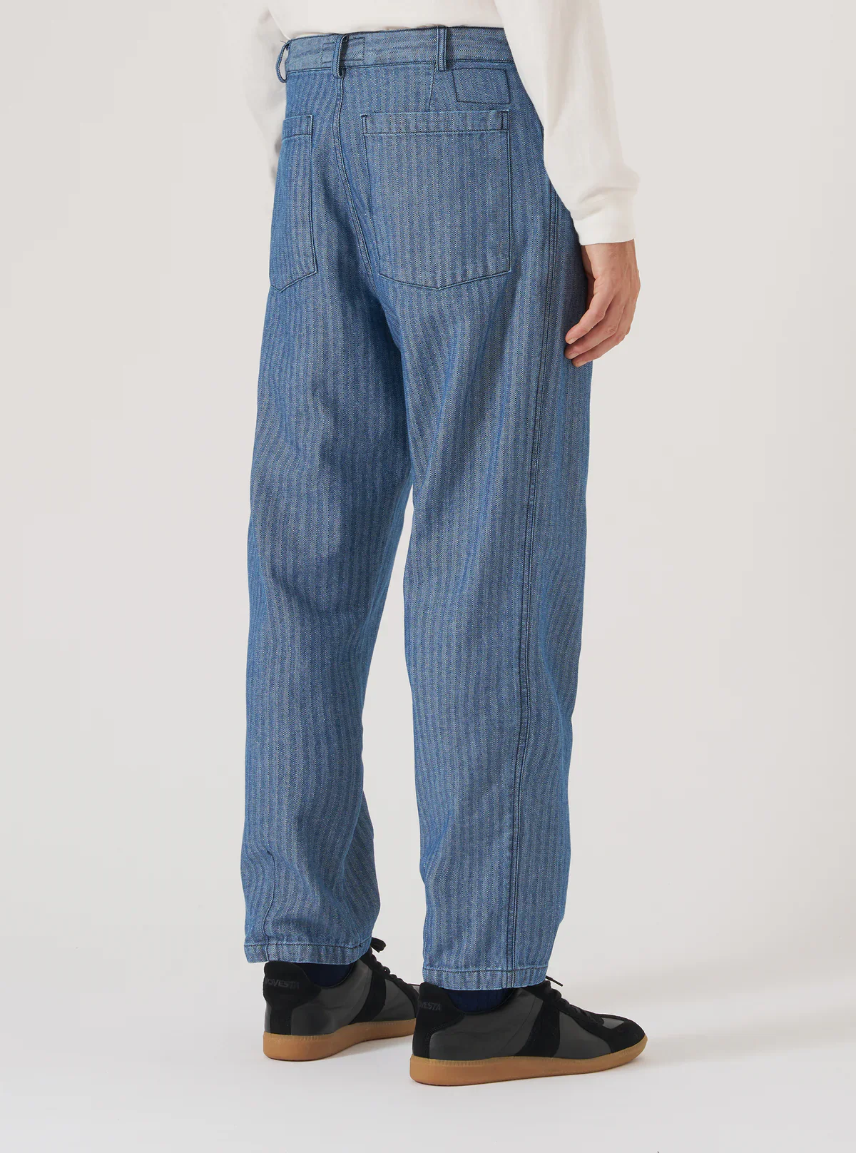 Universal Works - Utility Pant Indigo Denim Herringbone - Image 8