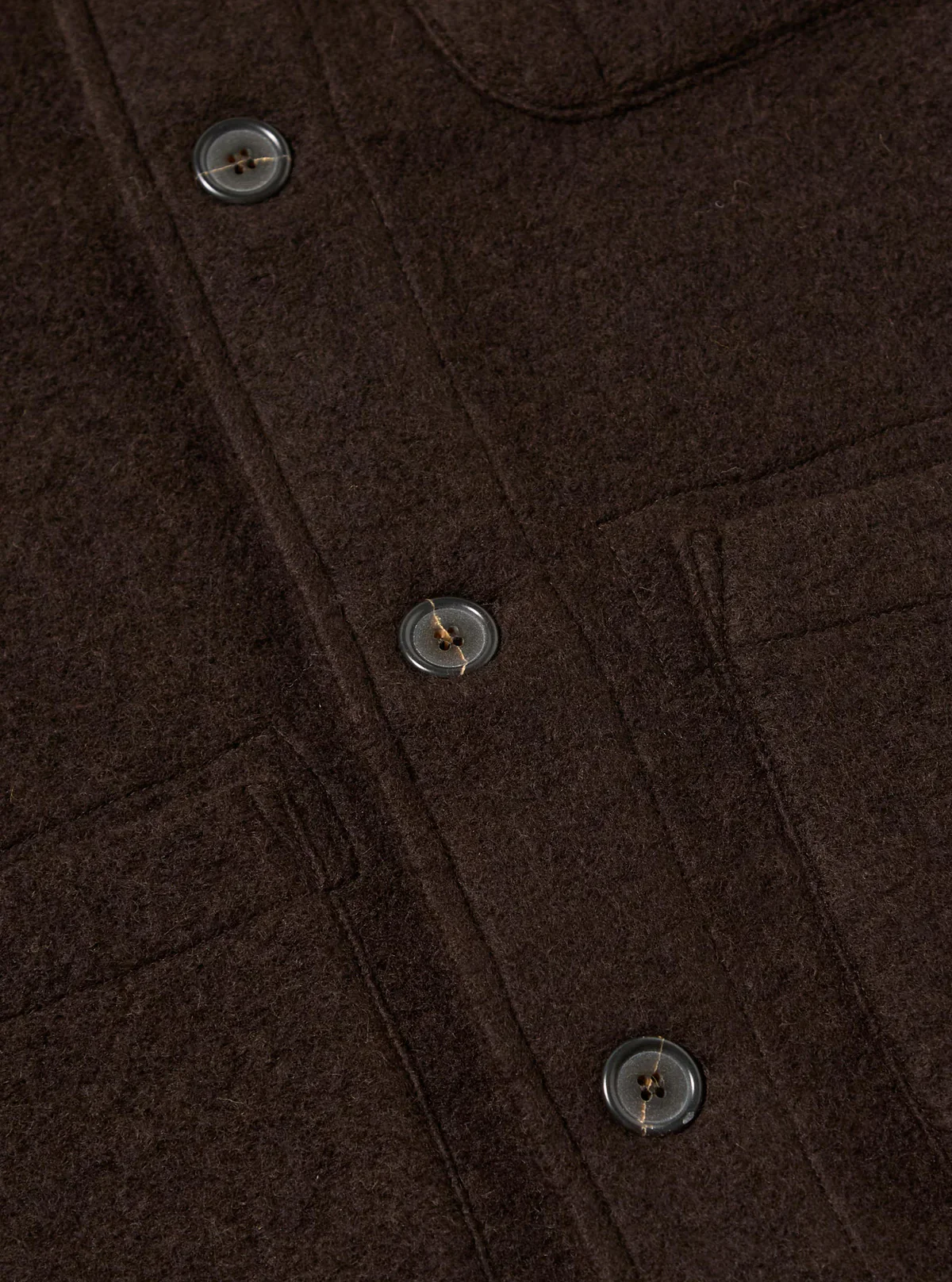 Universal Works - Wool Fleece Field Jacket in Brown - Image 5