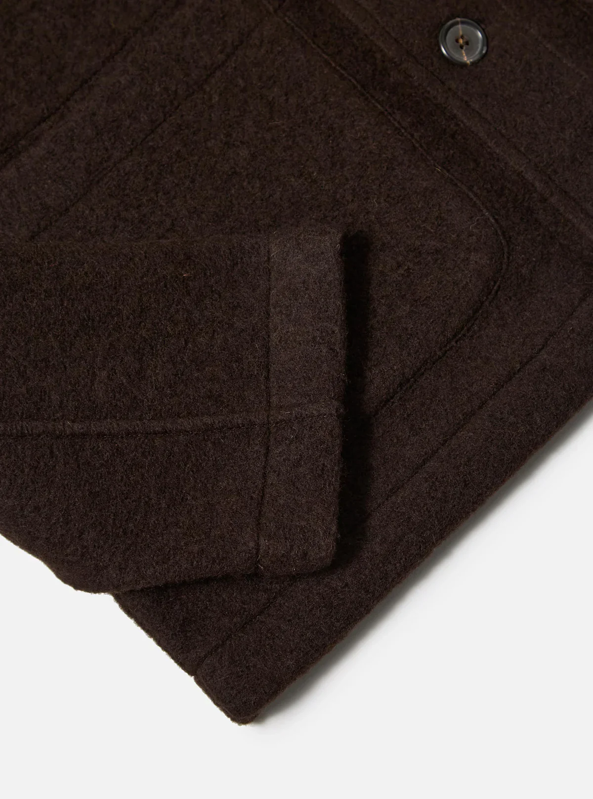 Universal Works - Wool Fleece Field Jacket in Brown - Image 6
